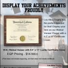 Display Your Achievements Proudly | W-8 Walnut Veneer Plaque