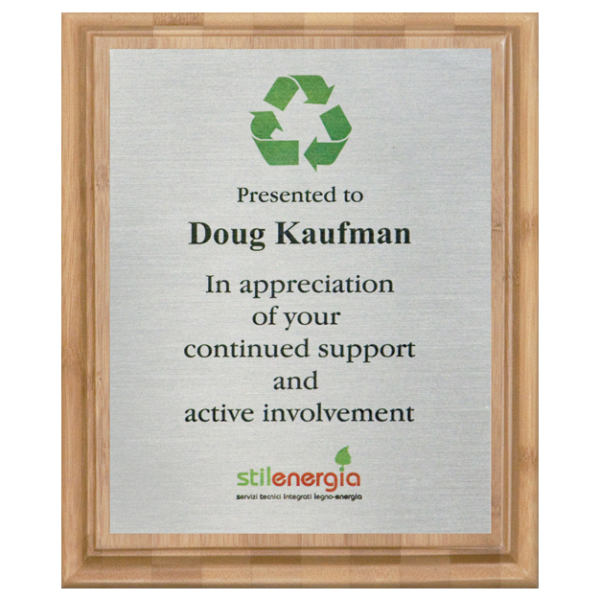 Bamboo Plaque Sublimated Plate