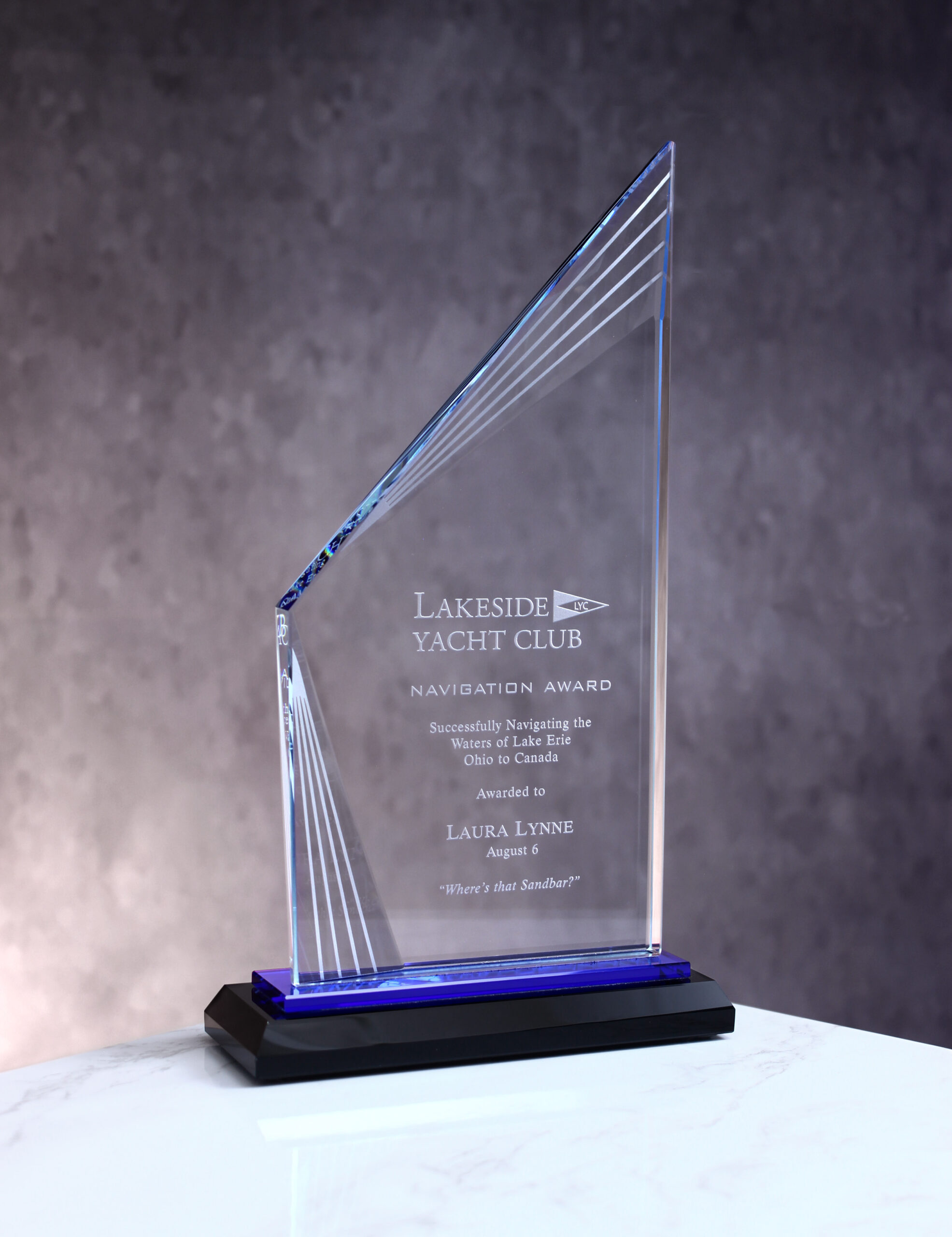 Fusion Crystal Award - LA Trophy