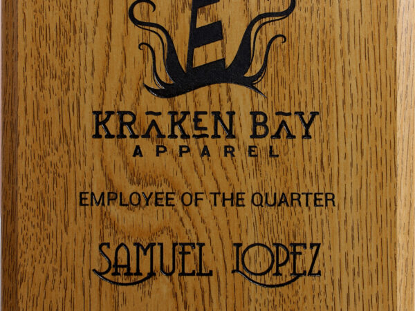 Oak Plaque