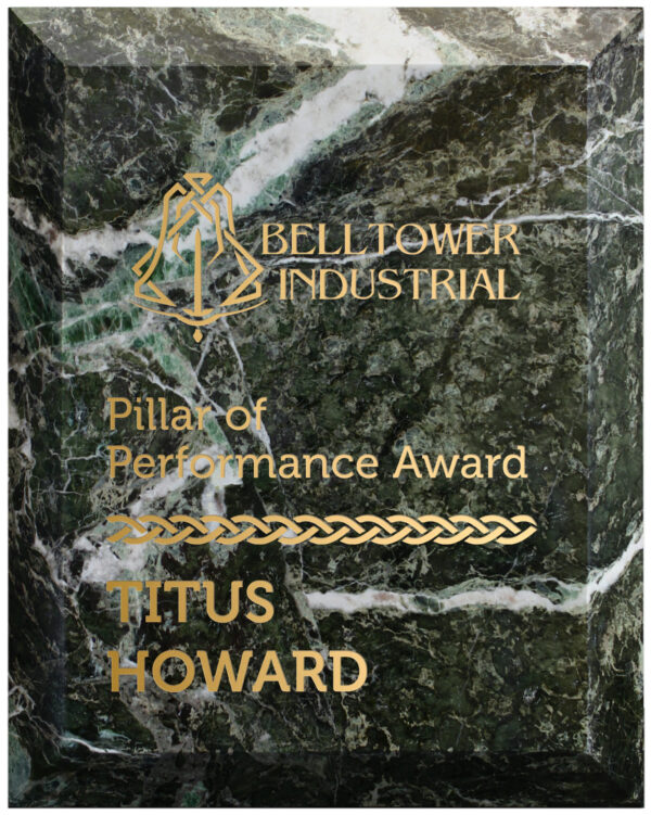 Green Marble Plaque