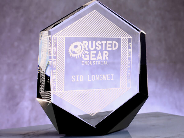 Jet Crystal Hexagon