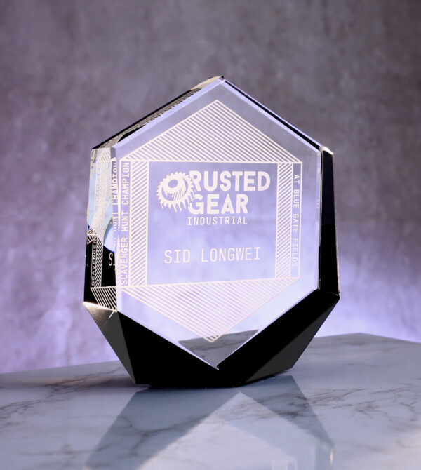 Jet Crystal Hexagon